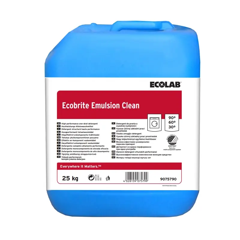 Ecolab Ecobrite Emulsion Clean wasmiddel vloeibaar jerrycan 25 kg