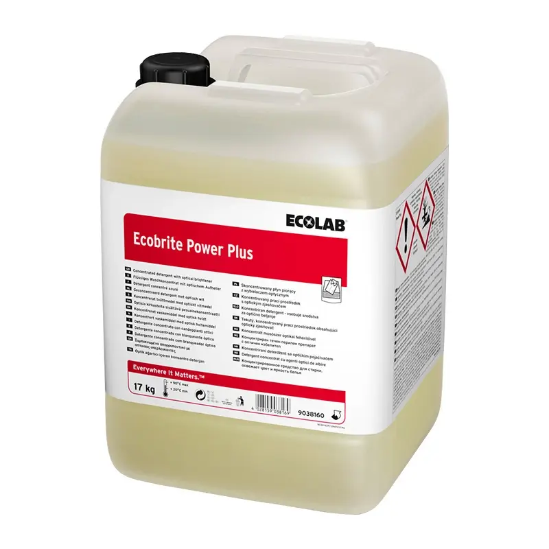 Ecolab Ecobrite Power Plus laundry booster jerrycan 17 kg