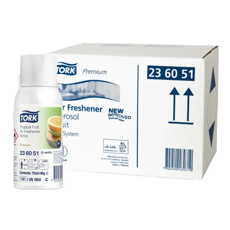 Désodorisant Tork en spray, parfum fruits tropicaux, pour diffuseur A1