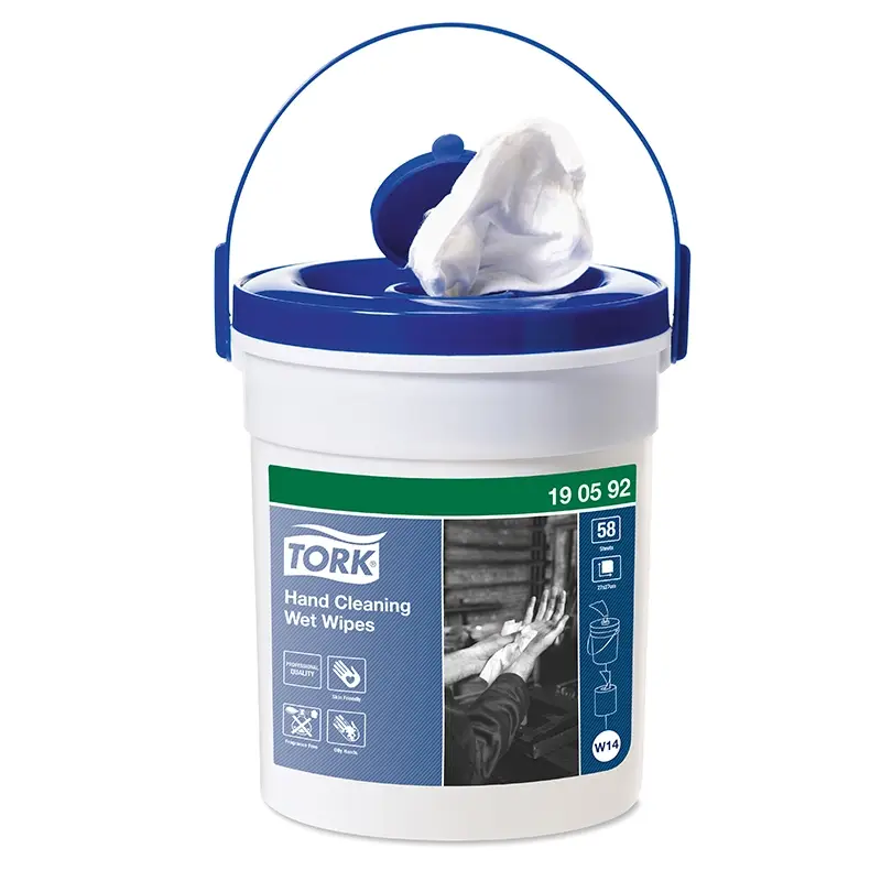 Lingettes nettoyantes humides Tork pour les mains W14