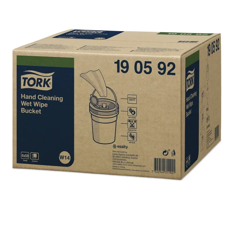 Lingettes nettoyantes humides Tork pour les mains W14