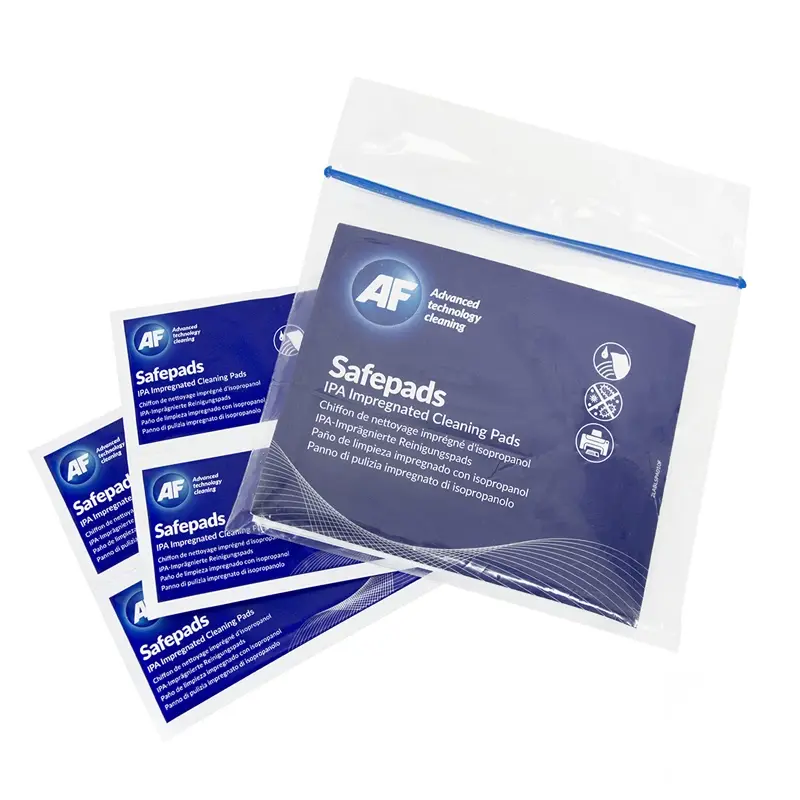 AF Safepads SPA100 cleaning and disinfection wipes white