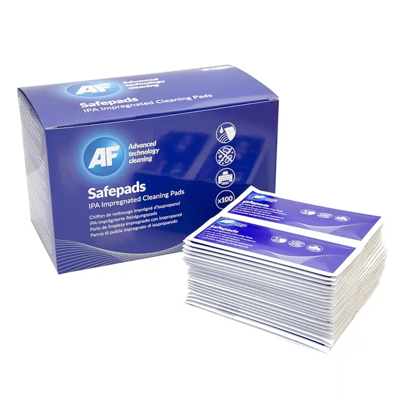 AF Safepads SPA100 cleaning and disinfection wipes white