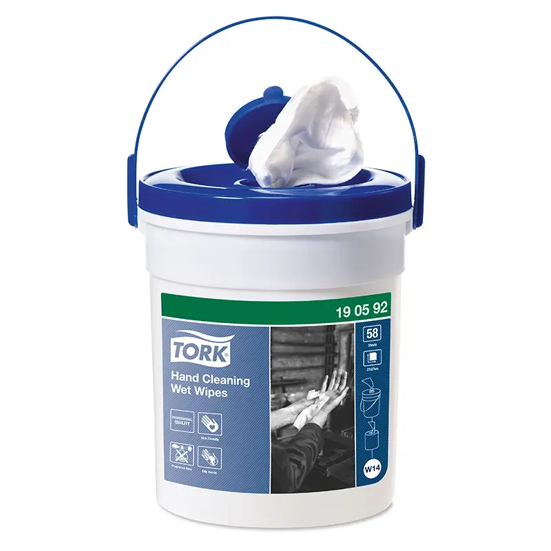 Lingettes nettoyantes humides Tork pour les mains W14