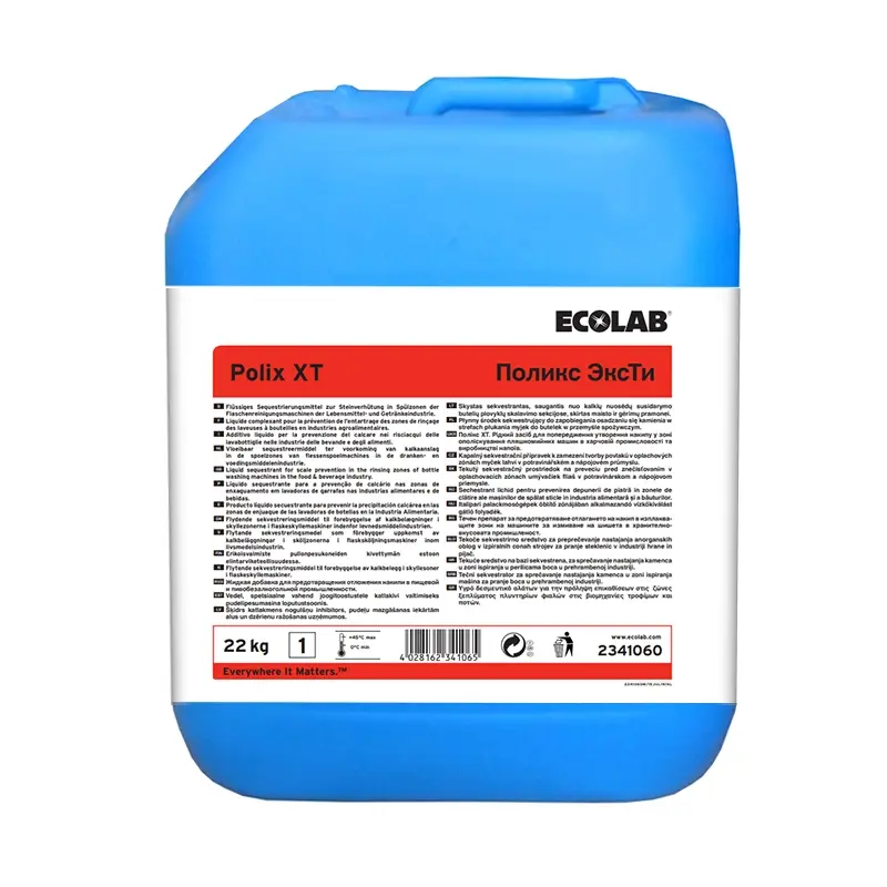 Ecolab Polix XT liquid hardness stabilizer cleaner CIP 22 kg (NL)