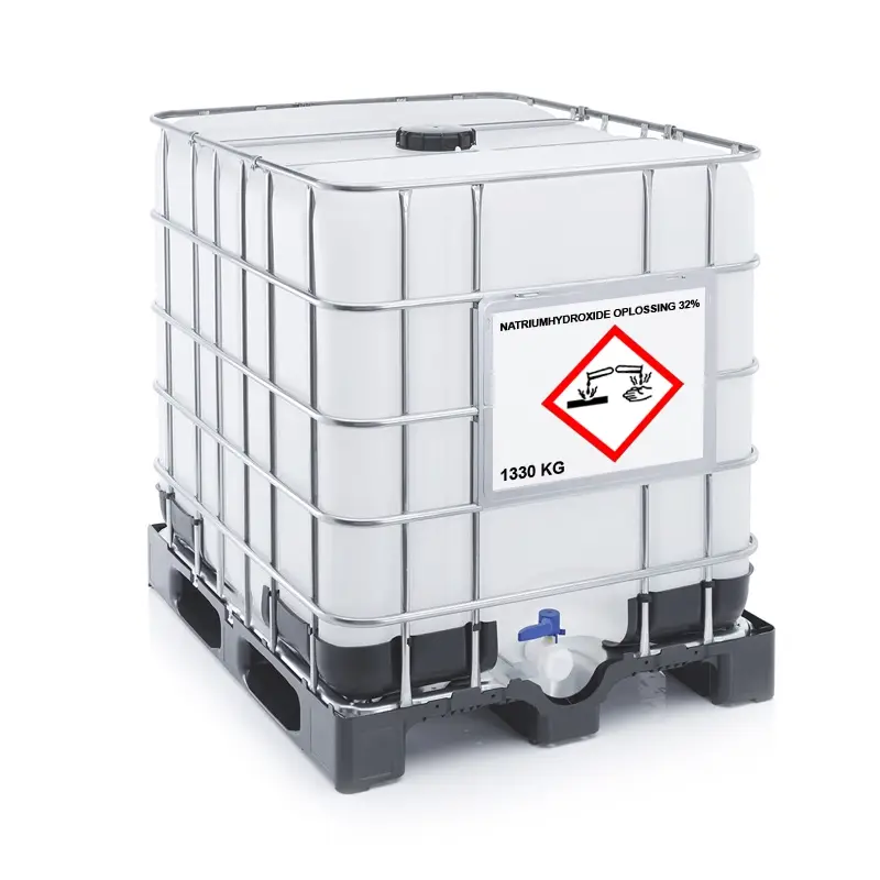 Natriumhydroxide oplossing 32% ibc container 1330 kg