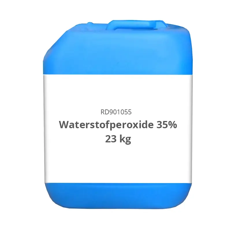 Bidon de 23 kg de peroxyde d'hydrogène à 35 %