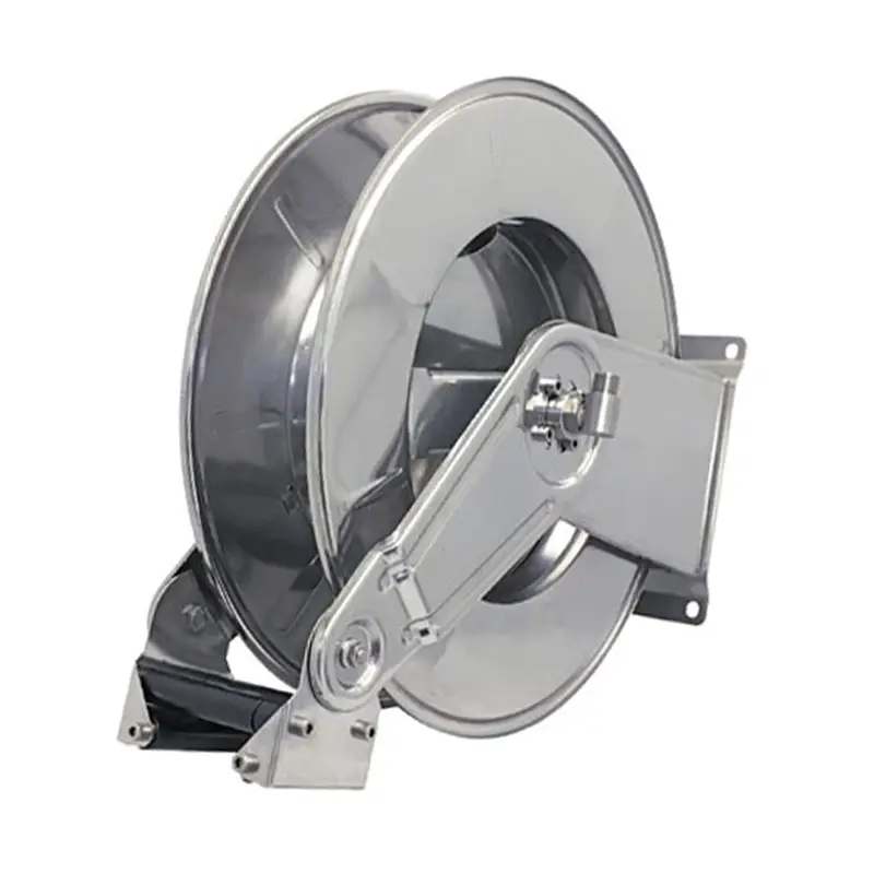 Automatic stainless steel hose reel for 20 m 1/2'' hose