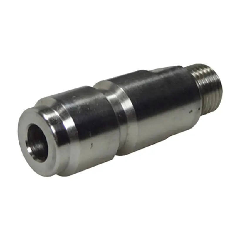 DN12 adapter lange uitvoering RVS 1/4'' BUD
