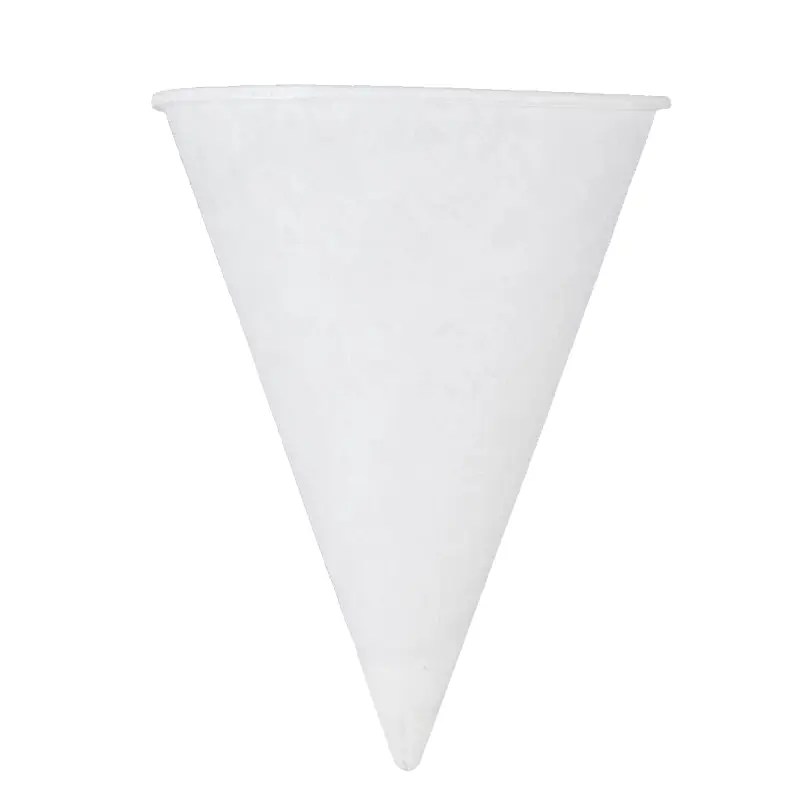 Paper drinking cup water cone 68x94 mm 120 ml white