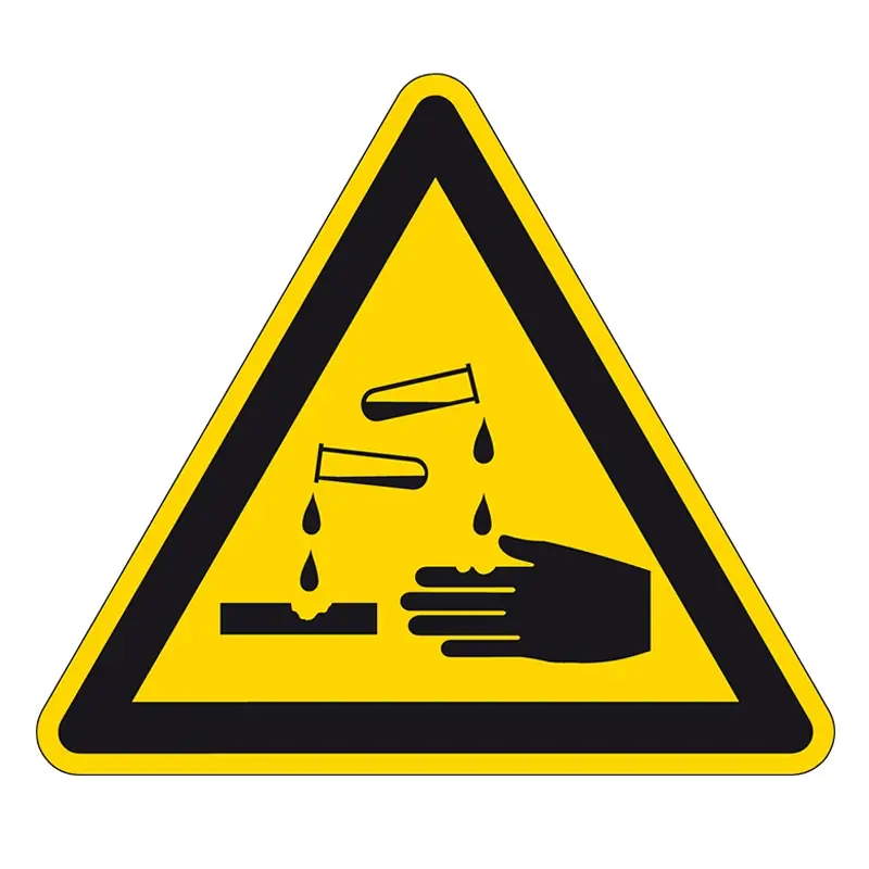 Sticker caustic corrosive substances PIC 303 200 mm