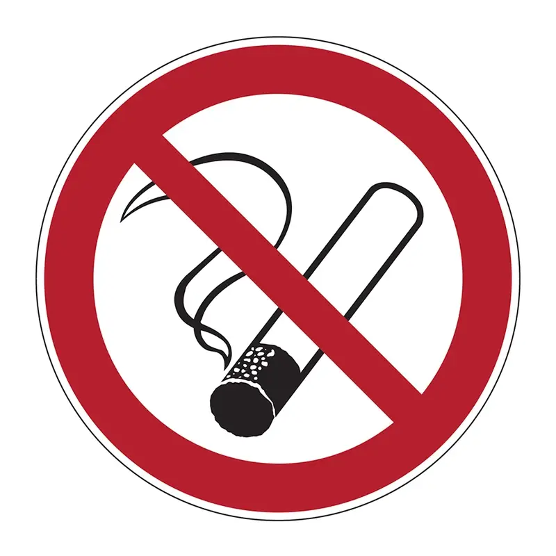 No smoking sticker PIC 200 ø100 mm