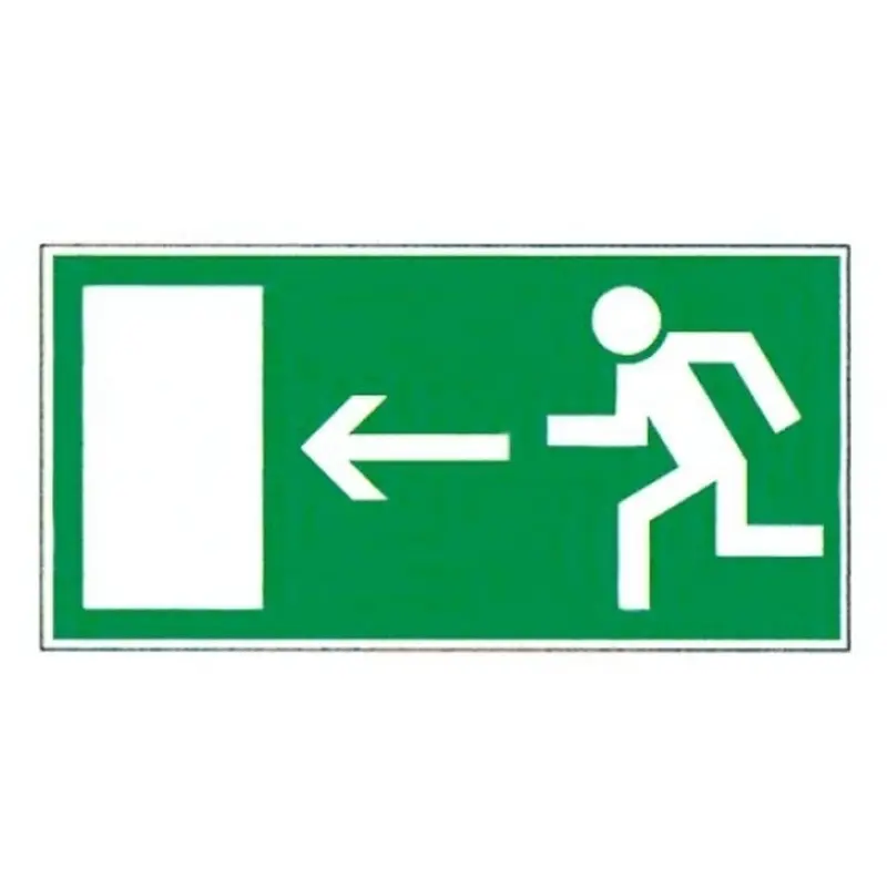 Emergency exit sticker left PIC 358 297x148 mm