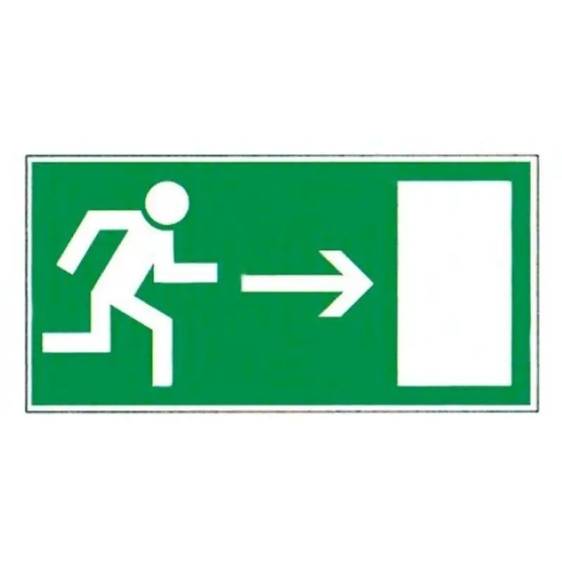 Emergency exit sticker right PIC 359 297x148 mm