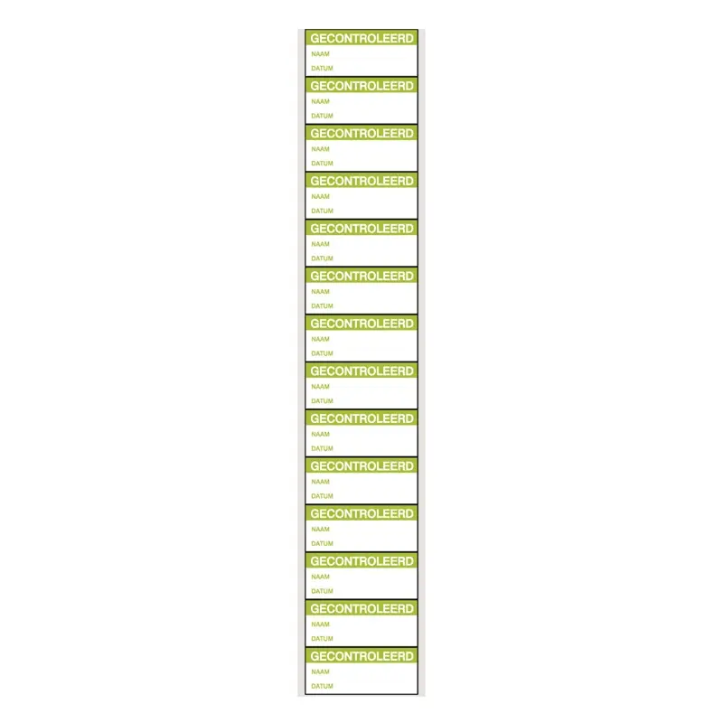 Inspection stickers 38x16 mm