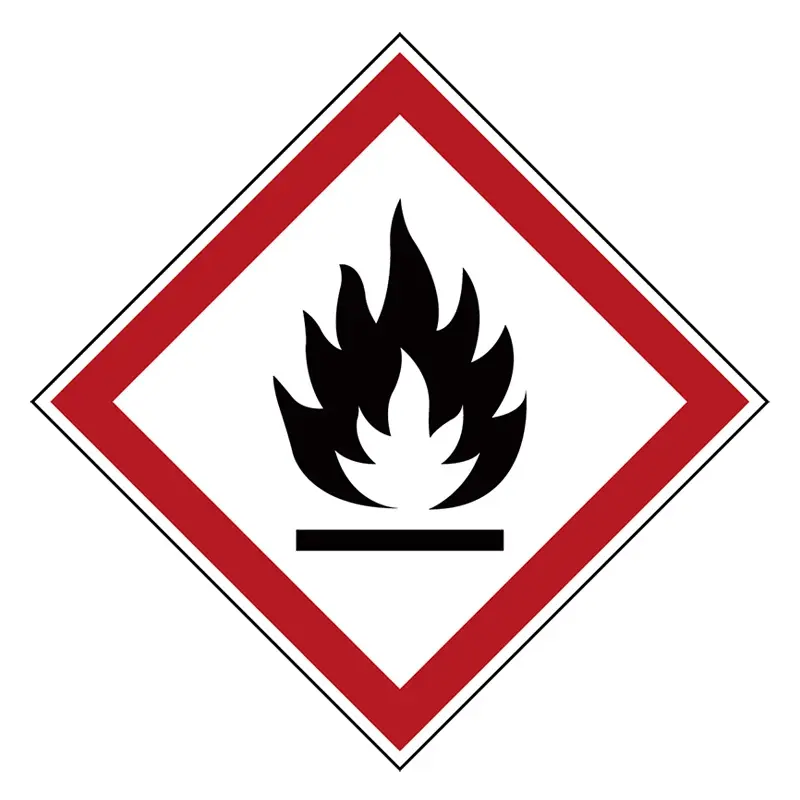 Fire hazard sticker PIC 1802 70x70 mm