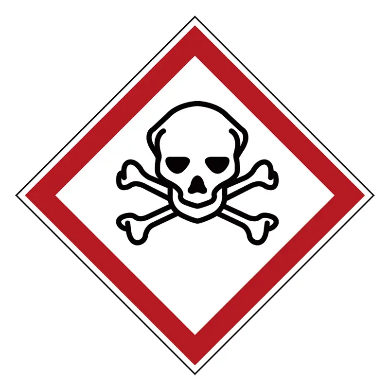 Sticker giftig PIC 1809 70x70 mm