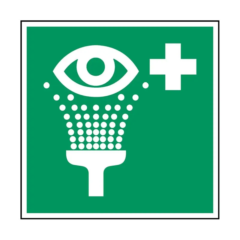 Sticker ogen spoelen PIC 354 250x250 mm