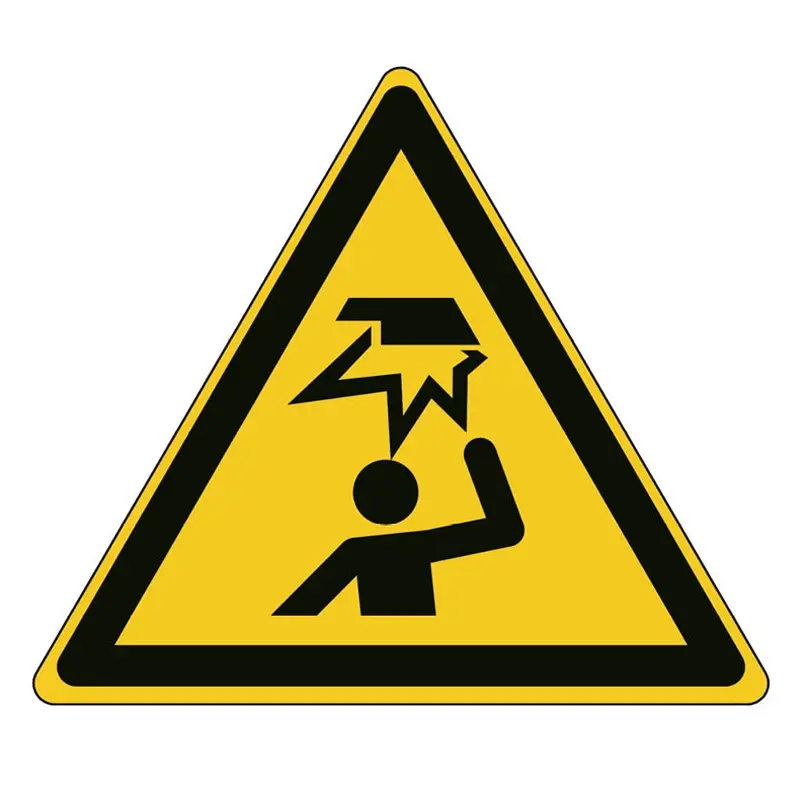 Autocollant d'avertissement d'obstacles bas W020 200 mm