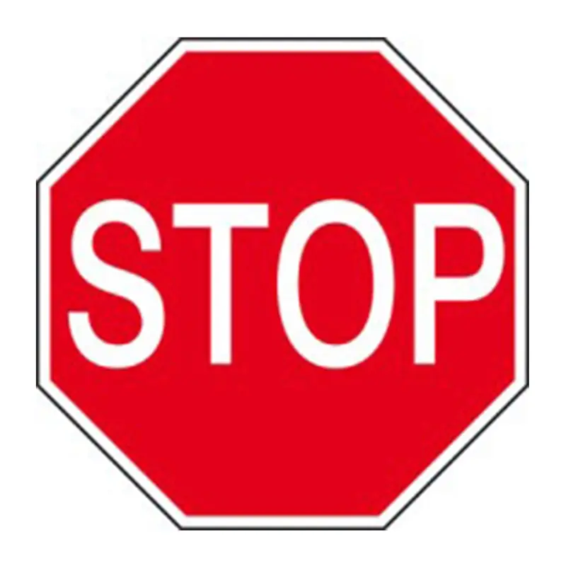 Floor sticker STOP D350 ø350 mm
