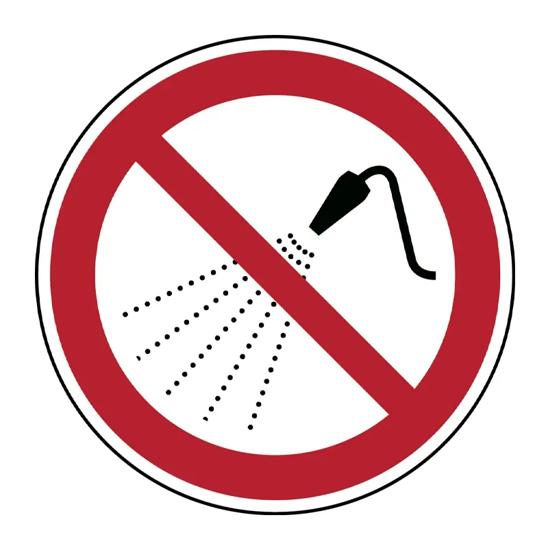 Do not spray sticker with water P016 B-862 ø200 mm