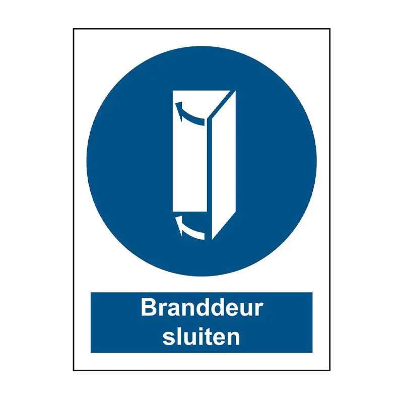 Brady sticker close fire door STN 1021 148x210 mm