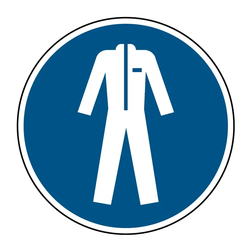 Sticker beschermkledij verplicht M010 B-862 ø200 mm
