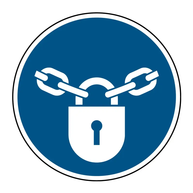 Keep sticker closed M028 B-862 ø100 mm