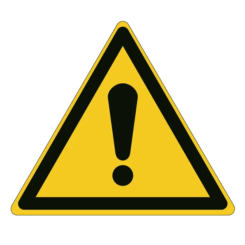 Warning sticker W001 B-862 315 mm
