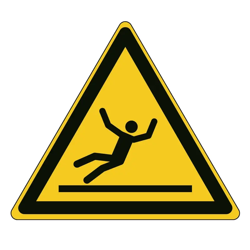 Slippery Surface Warning Sticker W011 B-863 100 mm