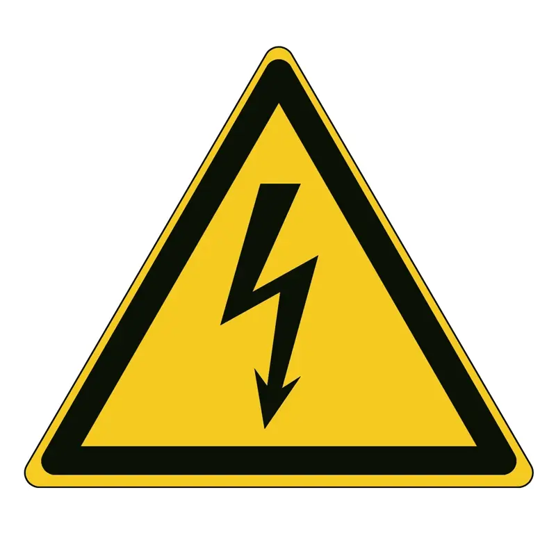 Dangerous electrical voltage sticker W012 B-862 315 mm