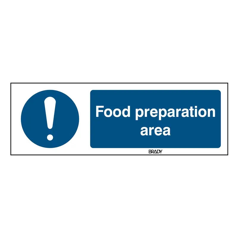 Sticker general mandatory sign M001 B-863 450x150 mm