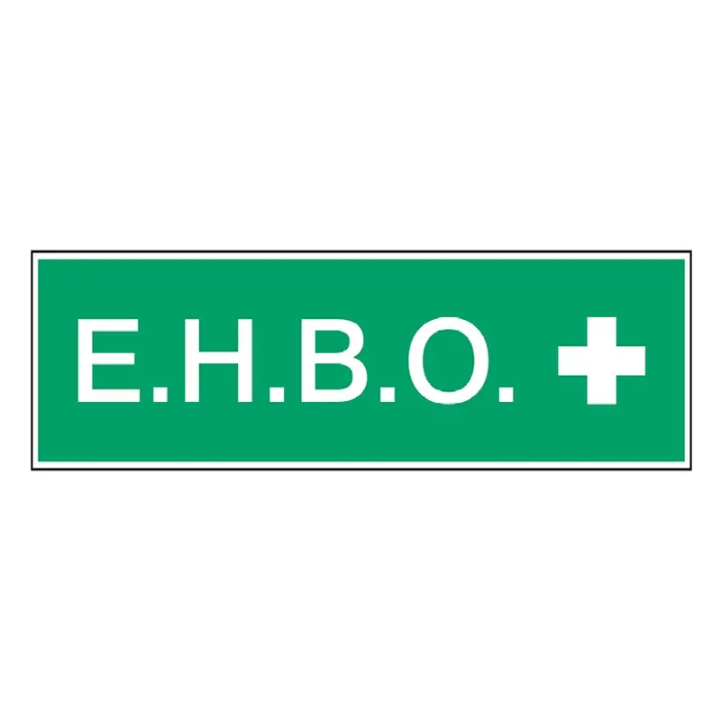 Bord EHBO STN 722 PP 297x105 mm