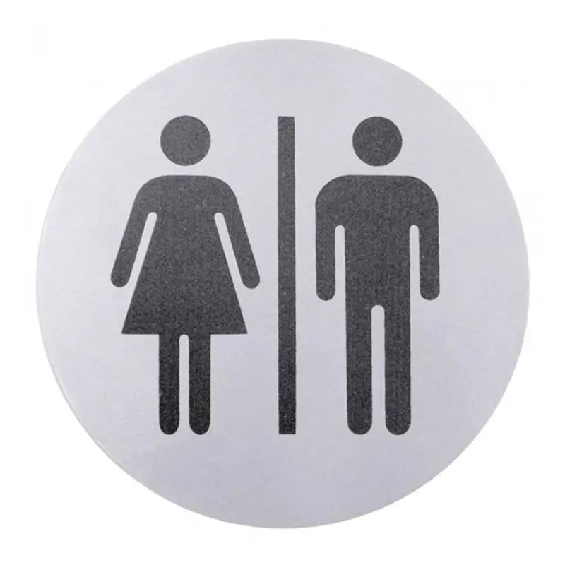 Bord toilet heren/dames RVS 18/10 ø75 mm