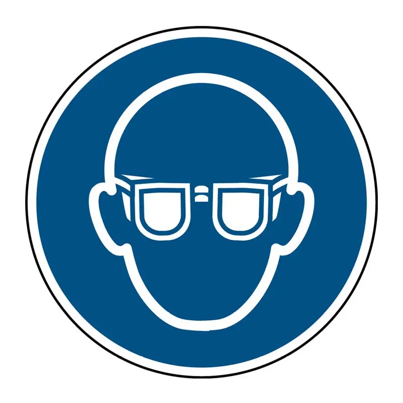 Panneau « Protection oculaire requise » M004 PP ø200 mm