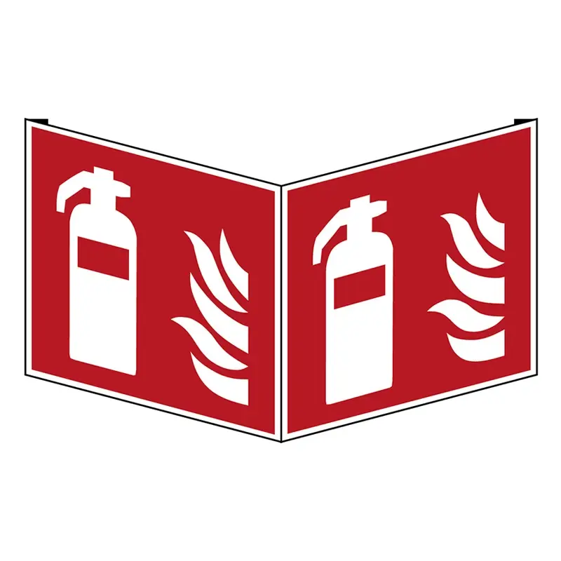Fire extinguisher sign F001 panoramic PVC 318x318 mm