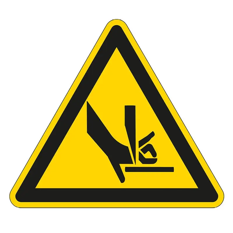 Warning sign for hand injuries PIC 349 PP 100 mm