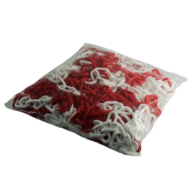 Waarschuwingsketting Brady 25 m rood-wit