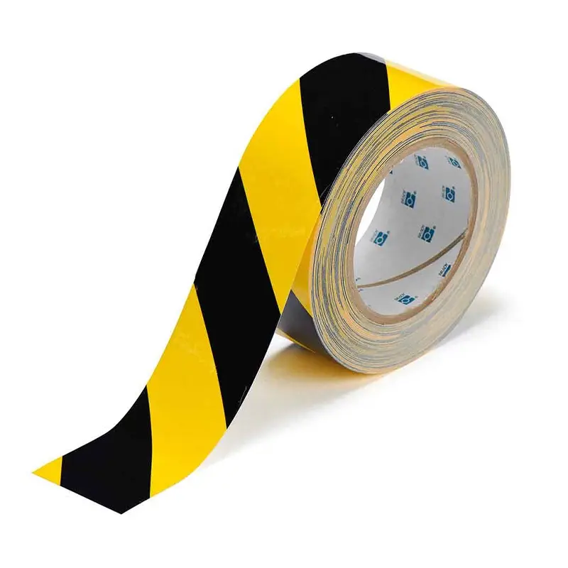 Bande de délimitation Toughstripe PE 76,20 mm noir/jaune