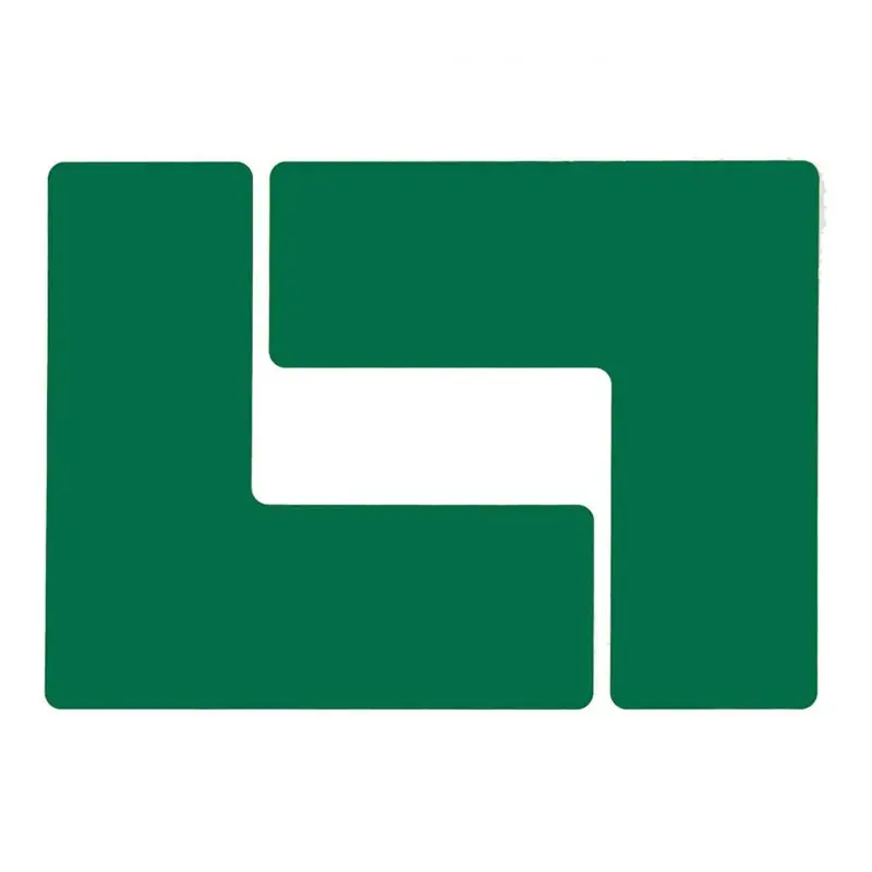 Marqueur d'angle L Toughstripe Polyester 50,8 x 127 mm vert
