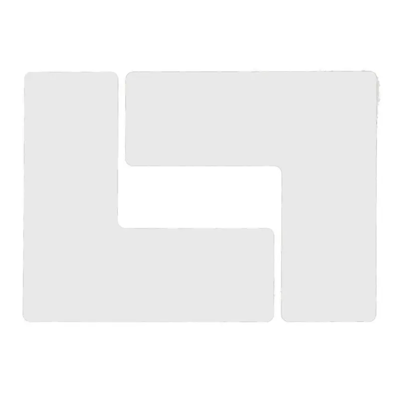 Corner marker L Toughstripe Polyester 50.8x127 mm white