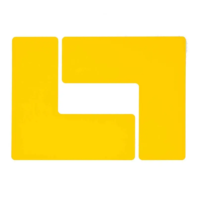 Marqueur d'angle L ToughStripe 76,20 x 203,20 mm jaune