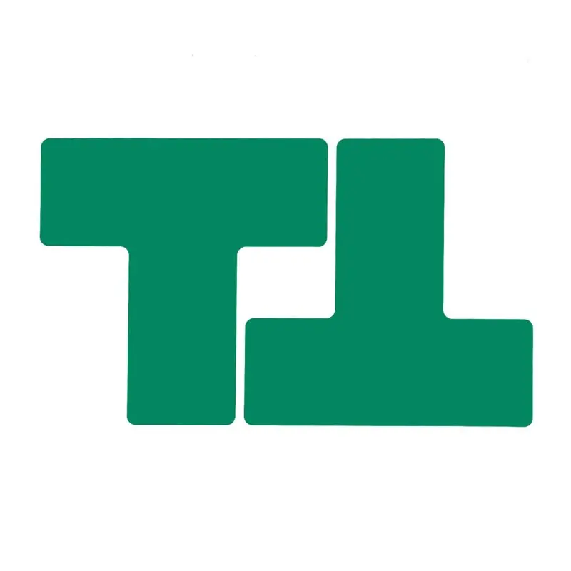 Point de jonction T Toughstripe Polyester 50,8 x 127 mm vert