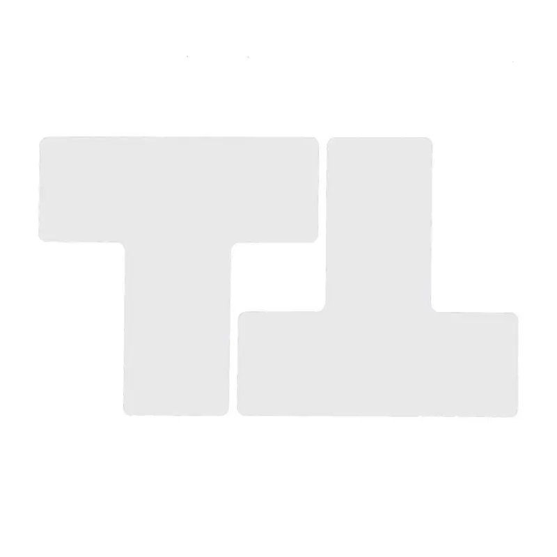 Point de jonction T Toughstripe Polyester 50,8 x 127 mm blanc