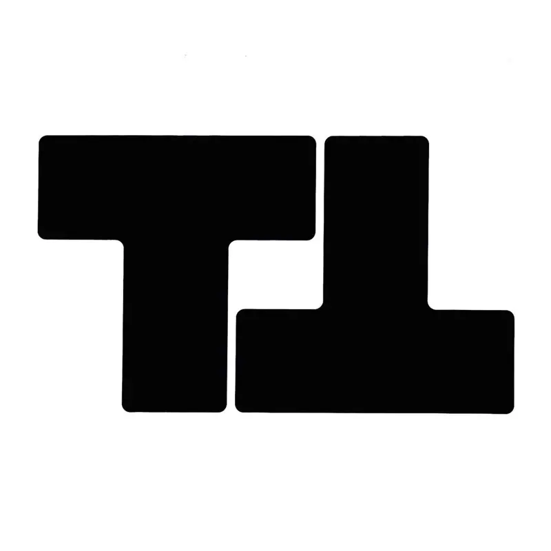 Splitter T ToughStripe 76,20 x 203,20 mm noir