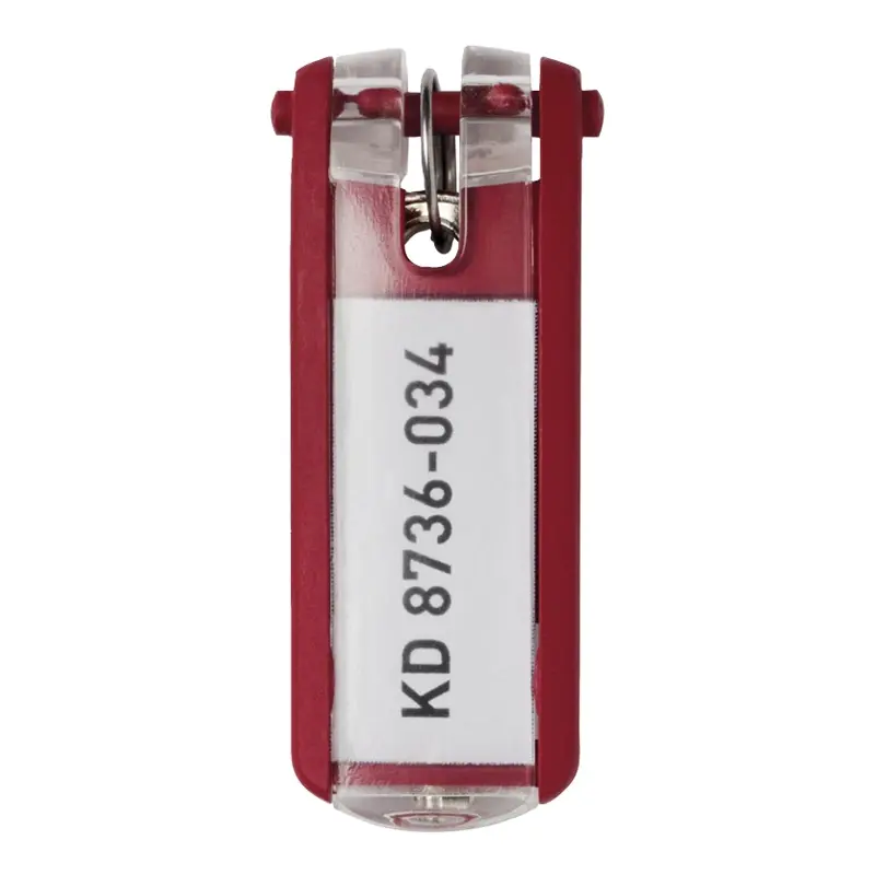 Red Key Clip Keychain