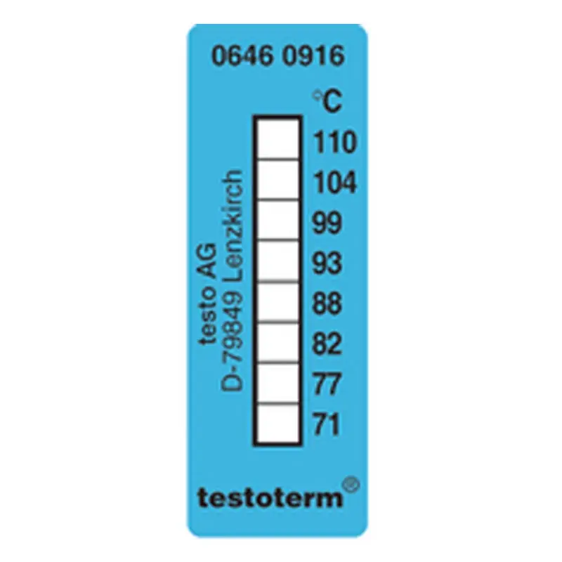 Testo Testoterm 0646 0916 temperatuurstrips zelfklevend 71°C/110°C