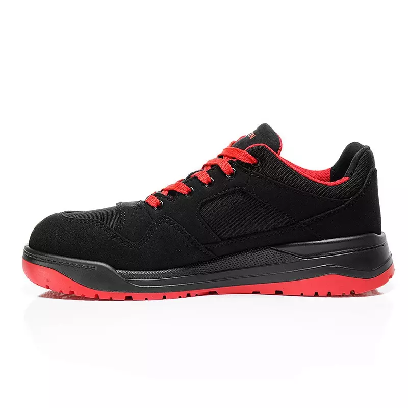 Chaussure de sécurité basse Elten Maverick noire et rouge S3 SRC ESD taille 40