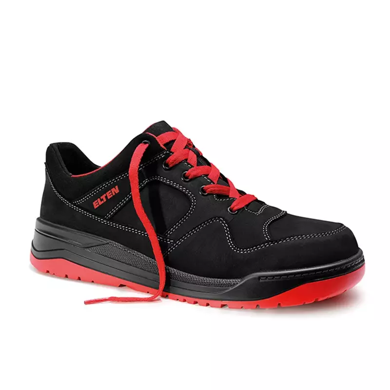 Chaussure de sécurité basse Elten Maverick noire et rouge S3 SRC ESD taille 40