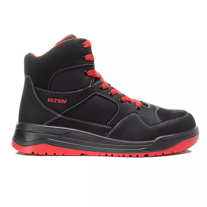 Chaussure de sécurité Elten Maverick Noir-Rouge MID S3 SRC ESD taille 39